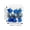 Candy Pendants - Royal Blue, variant on romoty Christmas Hanging Ornaments, 7.09x4.72 Inch 3 Pcs Classic Red Candy Shaped Electroplated Pendants with Gold Glitter for Tree Decor