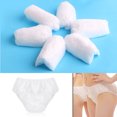 thumbnail image 2 of YEUHTLL 6Pcs/Set Travel Portable Disposable Non Woven Paper Briefs Panties Underwear White Regular Emergency Underpants for Women Men, 2 of 13
