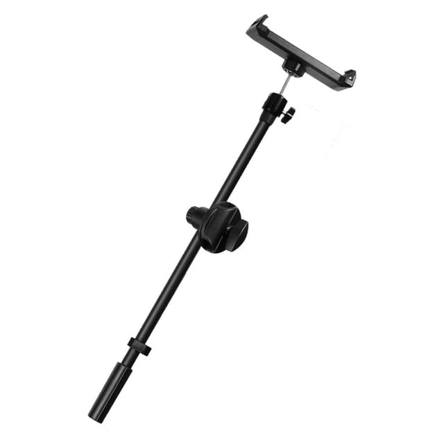 Bunblic Desktop Bracket Stand Mic Clip Microphone Crossbar Arms Phone Holder for Studio Lives Stream Vlog Conference Stage Performance For Phone and Pad