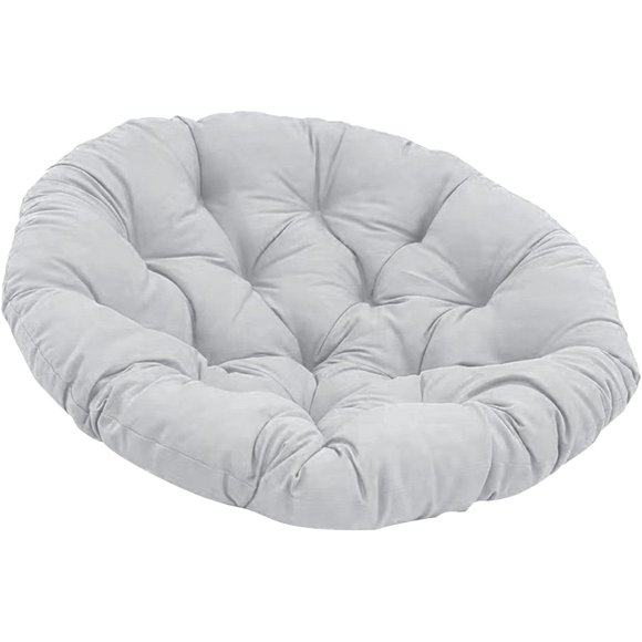 Luxurious Papasan Chair Cushion For Comfort, Khaki,Light Gray