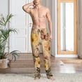 thumbnail image 2 of Sikiie Vintage Floral Butterfly Collage Pajama Pants Men, PJ Bottoms, Sleep & Lounge Pants-X-Large, 2 of 6