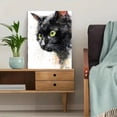 thumbnail image 5 of Black And White Cat Portrait Canvas Print Wall Art for Living Room Bedroom Office Apartment Decor, 5 of 8