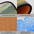 thumbnail image 2 of 2-Piece Kitchen Rugs Set Non-Slip Mats Carpet Floor for Kitchen, Bathroom (19.7"x27.6" & 19.7"x47.2") Cow in Green Rolling Hills, 2 of 7