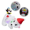 thumbnail image 2 of Inflable Navideño Oso Polar Gorro De Navidad Amigos 2.10mts La Merced Decoración Navideña, 2 of 6