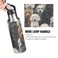thumbnail image 2 of ALAZA Doodle Puppy Dog Water Bottle Insulated Flask Stainless Steel Straw Lid 20 oz, 2 of 6