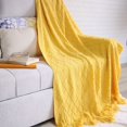 thumbnail image 1 of Christmas Knitted Throw Blanket for Couch Boho Textured Cozy Woven Blanket with Tassels for Sofa Chair Bed Living Room Acrylic Pattern 127*180cm, 1 of 5