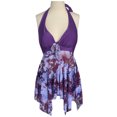 thumbnail image 1 of sweethay 2021 Sexy traje de baño de una pieza Push Up traje de baño mujer volante ajustable hombro traje de baño traje de baño ropa de baño Traje de baño Púrpura XXXL sweethay OD001289-36, 1 of 6