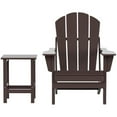 thumbnail image 6 of Paradise 2-Piece Set Classic Folding Adirondack Chair with Outdoor Side Table, 6 of 8
