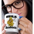 thumbnail image 2 of 3drose, Rule Scoliosis Awareness Ribbon Cause Design, 11oz Two-tone Blue Mug, 2 of 6