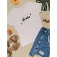 thumbnail image 3 of Vacation Mode Airplane Line T-Shirt Women -Image by Shutterstock, Female Medium, 3 of 4