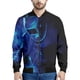 thumbnail image 2 of Chaquetas con patrón de soldadura industrial para hombre, sudadera de manga larga con estampado 3D, chaqueta bomber con cremallera de gran tamaño y estilo urbano, 2 of 4