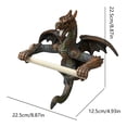 thumbnail image 5 of Misright Wall Mounted Tissue Roll Holder Unique Dragon Toilet Paper Roll Holder, 5 of 9