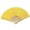 J011- Yellow, variant on Handheld Cooling Fan, 7 In, Foldable Hand Fan, Paper Fan, Fabric Blades, Portable Fan, Party Gift, Prop, Anniversary Gift, Pink, 1 Pc
