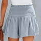 thumbnail image 3 of MKLEKYY Pantalones Cortos para Mujer, de Cintura Alta Elástica, Plisados, con Volantes, Bonitos, Informales y Fluidos para La Playa, 3 of 4