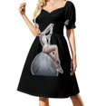 thumbnail image 2 of Wrecking Ball - Nicholas Cage - Nick Cage - Nic Vestido de manga corta vestido de noche de lujo para mujer vestidos de ceremonia, 2 of 7