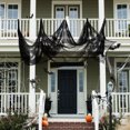 thumbnail image 3 of 15 x 2.5FT Halloween Black Scary Cloth Giant Halloween Decor Spooky Drape Entryways Windows Creepy C Abanopi Tela negra, 3 of 7