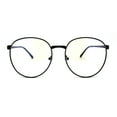 thumbnail image 2 of Womens 80s Nerdy School Girl Metal Blue Light Blocking Computer Glasses Black, 2 of 3