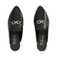 thumbnail image 4 of Flat Mule Tipo Mocasín Puntal Para Mujer Color Drillo Negro Platonia  TERRANOVA-01-NEGRO, 4 of 5