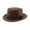 Brown, variant on Cowboy Hat Men Black Unisex Wool Fedora Hat WithClassic Flat Top French Style Cap for Oktoberfest Celebrations Cowboy Hat Holder On Wall Cowboy Hat Rack Single