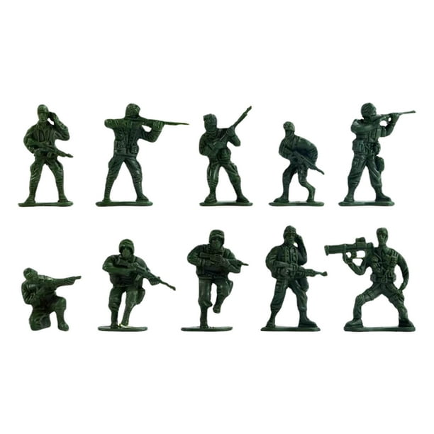 Hombres Figuras de Acción Pequeños Soldados para Niños 100 Pcs Soldado Juguete Playset Juguetes Decoraciones de Fiesta Cumpleaños Juguetes