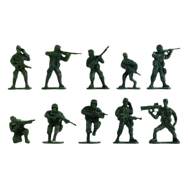 Hombres Figuras de Acción Pequeños Soldados para Niños 100 Pcs Soldado Juguete Playset Juguetes Decoraciones de Fiesta Cumpleaños Juguetes