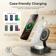 Wireless Charger for iPhone 17 16 15 14 13 12, Charging Station for Airpods 4 3 2, Watch Charger for iWatch Series, 3 in 1 Charging Pad