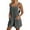 Grey, variant on Women's Summer Solid Color Button Down Jumpsuit Casual Sleeveless Overalls With Adjustable Straps & Side Pockets Long Sleeve Jean Jumpsuits Women New Years Eve Romper Rainbow Jumpsuit Women