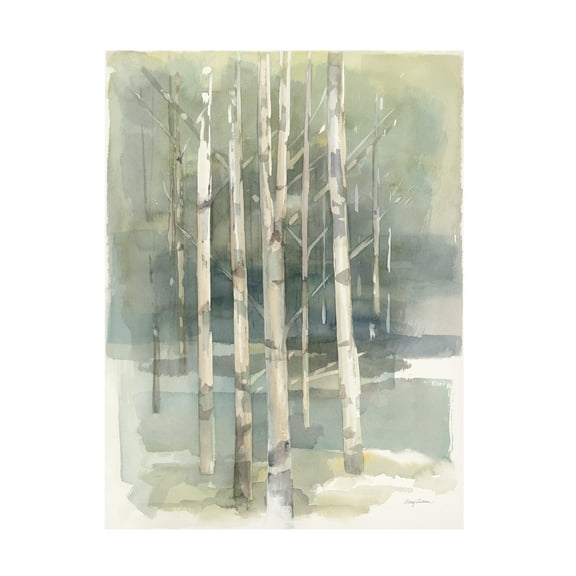 Avery Tillmon 'Birch Grove I' Canvas Art