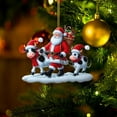 thumbnail image 2 of Christmas Ornaments for Tree Christmas Decorations Animal Pattern Decor Pendants 2D Flat Cartoon Animal Decorative (Praying Mantis), 2 of 8