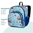 thumbnail image 5 of Wildkin Kids 12 Inch Backpack for Toddler Boys and Girls, Insulated Front Pocket (Firefighters), 5 of 8