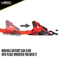 thumbnail image 6 of 1-1/4" x 8' Sliding Ratchet Strap w/ Vinyl Coated S-Hooks, 6 of 7
