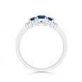 thumbnail image 2 of Angara Natural 0.33 Ct. Blue Sapphire with Blue Sapphire Classic Ring in Sterling Silver for Women (Ring Size: 10.5), 2 of 9