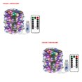 thumbnail image 2 of Bewildely USB LED Home Office Garden Impermeable Control remoto Temporizador Lámpara Cadena 20m 200LEDs Blanco Blanco cálido 20m 2Conjunto, 2 of 6