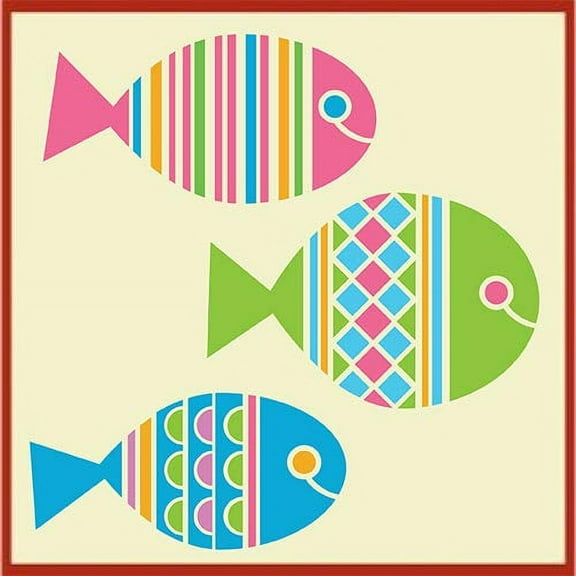 Fish Stencil - Sealife Ocean Creatures Mylar DIY Crafting - The Artful Stencil