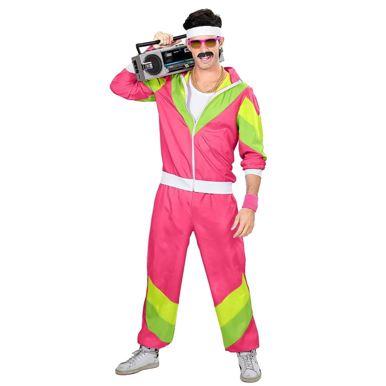 Adult 80s Tracksuit Retro Hop Windbreaker Disco Tracksuit Sets
