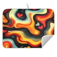 thumbnail image 5 of Ryvnso Tie Dye Hearts Dish Drying Mat for Kitchen Countertop 18x24 Large Dish Pad Drainer Rack Dish Sink Mats, 5 of 7
