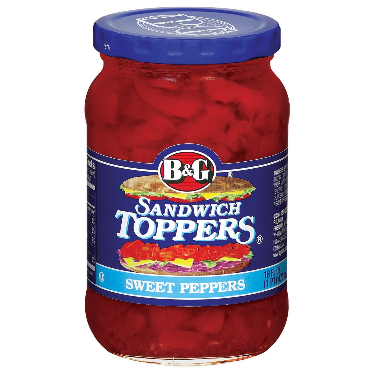 B&G Sweet Red Bell Pepper Sandwich Toppers With Oregano & Garlic, 16 Oz