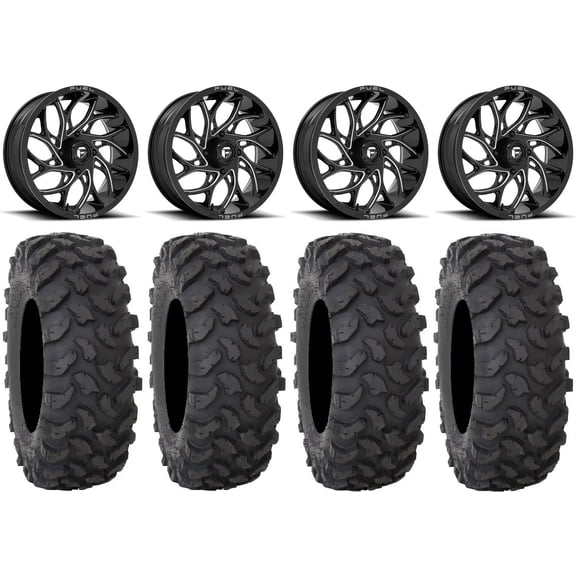 Fuel Runner 20" Wheels Black 35" XTR370 Tires Polaris RZR XP 1000 / PRO XP / Ranger XP 900/1000