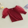 thumbnail image 4 of Robe de Princesse pour Tout-Petit Fille, Robe de Fête en Gaze à Manches Bouffantes, Mini Robe de Concours Décontractée, Vêtements, Noir, 2-3 Ans, 4 of 7