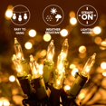 thumbnail image 4 of Luces de red navideñas Joiedomi 100, color blanco cálido para interiores y exteriores, 4 of 9