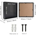 thumbnail image 2 of Black Shadow Box Frame Wood Collection Case With Slot on top 8 x 8, 2 of 6