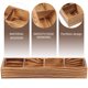 thumbnail image 2 of Caja de dulces, bocadillos, almacenamiento de azúcar, bolsa de café, organizador de madera, soporte para jarabe, té, bandeja para servir para fiestas, condimentos vintage, 2 of 6
