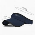 thumbnail image 4 of TFEOQRY Unisex Sun Visor Hat Wide Brim Lightweight Breathable UV Protection Adjustable Empty Top Baseball Mesh Cap, 4 of 5