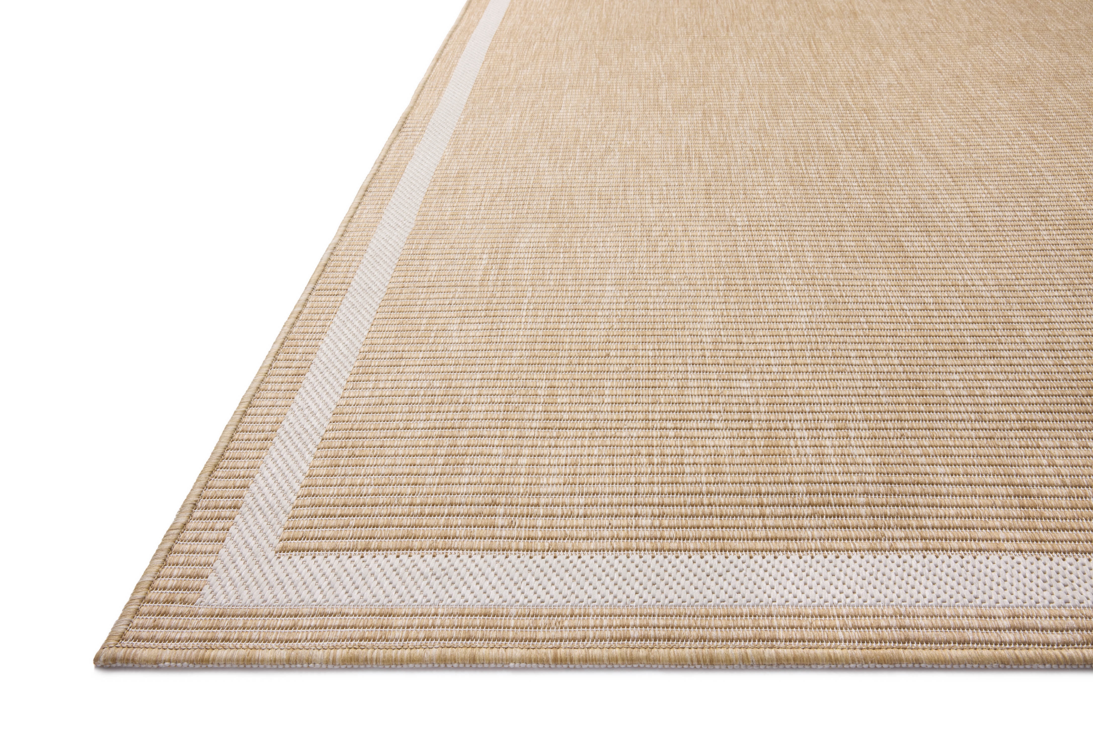 Indoor Outdoor Rug 2x4, Reversible, Loloi Easton Wheat / Ivory (2'3" x 3'9")