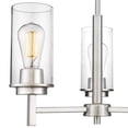 thumbnail image 5 of Millennium Lighting  Janna Chandelier Brushed Nickel 3 3 Light Brushed Adjustable Nickel 13 to 24 Inches, 5 of 5