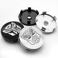 thumbnail image 2 of 4 piezas 56 + 60 mm tapacubos de centro de rueda de estilo de coche cubierta de llanta Autobots logotipo Transformers insignia emblema pegatina accesorios de decoración, 2 of 5