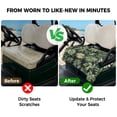 thumbnail image 4 of Golf Cart Seat Covers for 2 Seater,Palm Tree Leaves Soft Microfiber Cart Seat Towel Blanket,Summer Tropical Green Botanical Absorbent Breathable Non Slip Bench Seats Protector for Golf Course 51"x31", 4 of 9