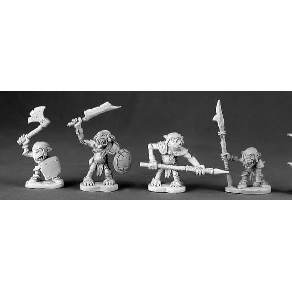 Goblin Warriors 4 Miniature 25mm Heroic Scale Dark Heaven Legends Reaper Miniatures