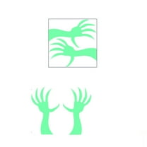 JIhuahe Halloween Night Light Stickers with Horror Eyes and Fluorescent Emoji for Scene Decoration on Windows and Walls, Glow in the Dark Decor,C