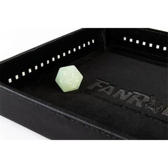 FanRoll by MDG LIC530 MGD Light Tray Dice Game with D20, Black